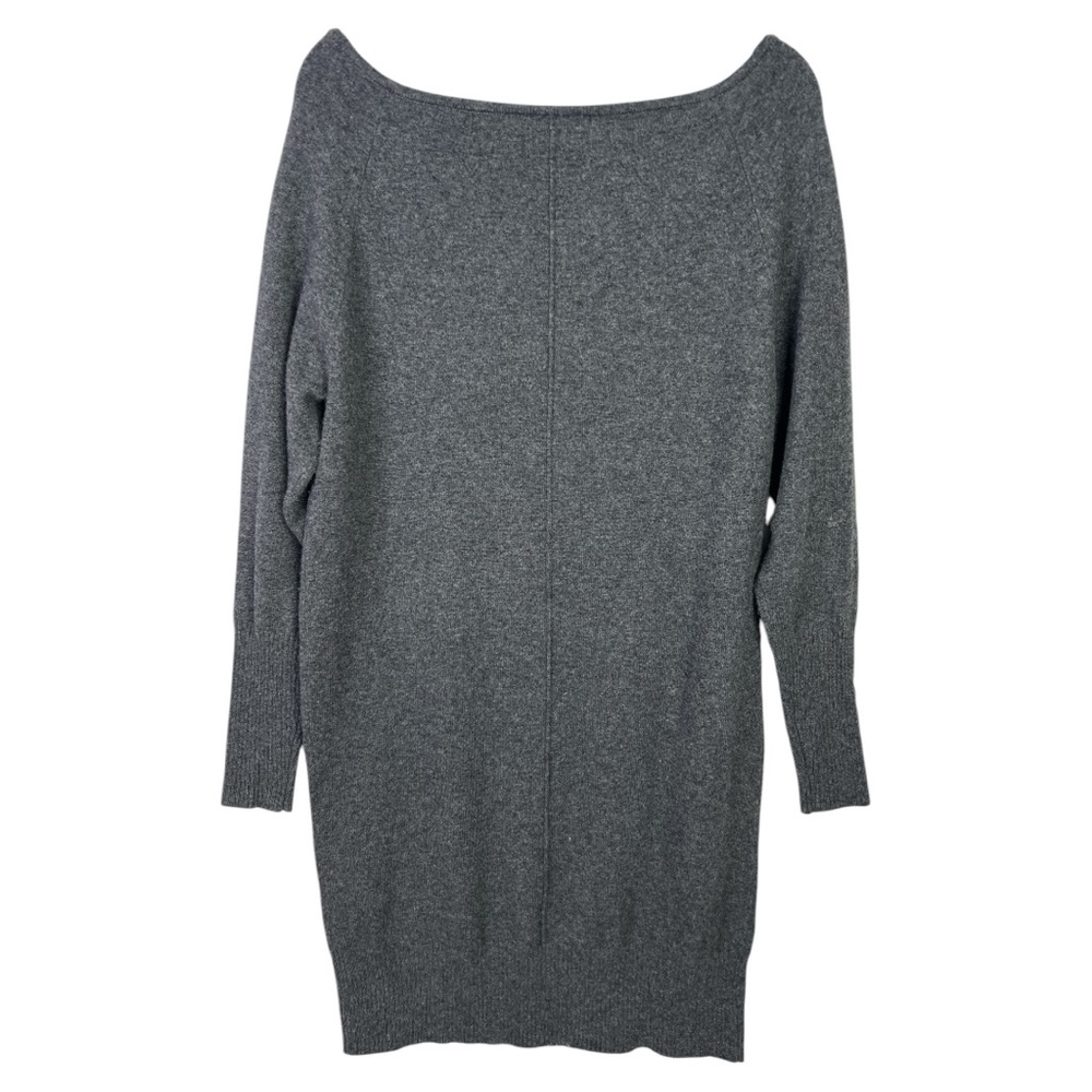 ATHLETA WOMEN’S ADI MUDRA CASHMERE BLEND SWEATER TUNIC  DRESS HEATHER GRAY SZ M - Picture 3 of 6